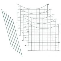 Einfeben - Ensemble de clôture d'étang Clôture d'étang Kit de clôture sous-arcade Clôture de jardin Arche Inférieure