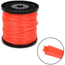 Einfeben - Fil de coupe 100M débroussailleuse Nylon Roll Trimmer Orange Star 2.4mm