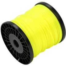 Einfeben - Fil de coupe en nylon 100m 2,4 mm Jaune Fil rond rond