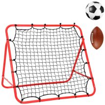 Einfeben - Filet de rebond de football 1x1 m Angle Reglable pour Entrainement Football pour Enfants Adolescents