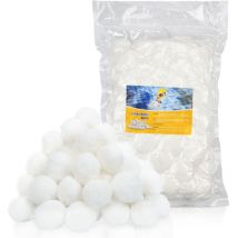 Einfeben - Filter Balls 700 g, balles filtrantes piscine pour filtre à sable pour aquarium de piscinepour aquarium de piscine-Blanc