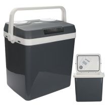Einfeben - Glacière électrique 32L portable thermoélectrique a++ 12V 230V maintien froid & chaud Voiture et Camping noir