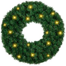 Swanew Guirlande de Noël, Guirlande Sapin 5m, avec led Lumières Guirlande artificielle Décoration de Noël l'intérieur et l'extérieur (100 lumineuse)