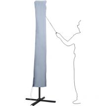 Einfeben - Housse de Protection pour 1-3m Parasol Jardin Couverture 32 x 41 x 190cm avec Perche Anti-UV étanche gris