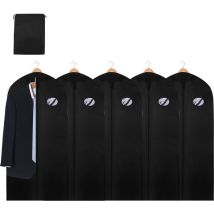 Einfeben - swanew Housses de Vêtements, Housses de Protection, housse à vêtements,pour Chemise Costumes/Manteaux-6 pcs 128X60CM Pas de sac à