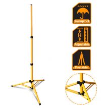 Einfeben - swanew Trépied de chantier,Jaune Trépied pour projecteur led, Projecteur de chantier à led trépied ajustable