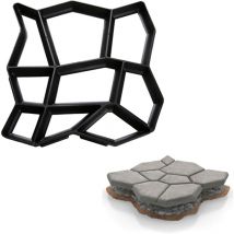 Moule en béton diy moules à paver en plastiqu Pochoirs de pavage professionnels pour l'extérieur Plaques de marchepieds - Einfeben