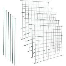 Einfeben - Panneau de clôture Grillage d'étang Ensemble de Clôture de jardin