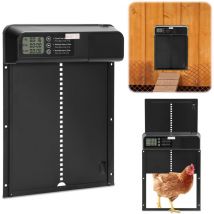 EINFEBEN Porte de Automatique Poulailler avec Minuterie Anti-pincement,Porte Poulailler Resiste aux Predateurs, Poulets Poules Oies