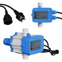 Einfeben - Pressostat Jardin Contrôleur 10 bar max 1.1kw de pression de pompe avec câble Bleu