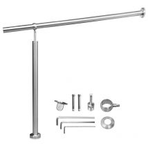 Einfeben - Rampe Escalier Inoxydable Main Courante en Rampe d'escalier pour Escalier Extérieu/intérieur Angle réglable Fixation Mur 100cm