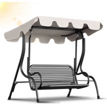 Einfeben - Toit de remplacement pour balançoire de jardin toit de balançoire de jardin étanche, balançoire de jardin beige 210x145cm