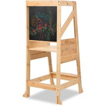 Einfeben - Tour d'observation pour enfants, tour d'apprentissage Montessori avec tableau noir et marches de séparation
