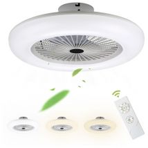 Einfeben - Ventilateur de plafond moderne à led avec télécommande avec lumière pour chambre
