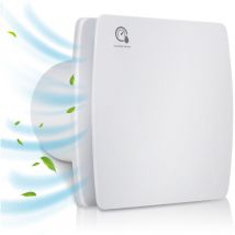 Einfeben - Ventilateur de salle de bain - Purgeur pour radiateur - Ventilateur mural- 100mm Timer - Feuchtesensor - Mit Rückflussleitblech