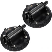 Einfeben - Ventouse en 2 parties, ventouse pour verre, support de ventouse en aluminium 100KG, ventouse à vide pour verre