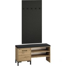 Eingangsmöbel Liora mit 1 Tür, Holzoptik, 105cm