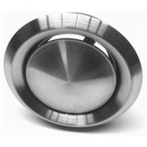 Eingelassenes Lüftungsgitter Aus Edelstahl, 100 Mm Durchmesser, 14 Cm Breit X 14 Cm Hoch Dmo
