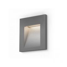 Einbauleuchte tess sq silber grau 230V led 3W IP54 3000K