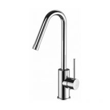 Paffoni - Waschtischmischer mit schwenkbarem Auslauf und automatischem Ablauf Light Serie LIG977CR Verchromt - Messing