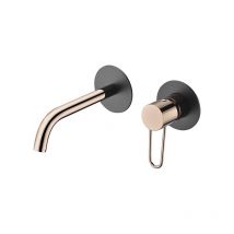 Einhebel-Einbauwaschtisch Milos Black Gold Rose [GLI019/NOR]