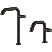 Mamoli - Einhebel-Hochwaschbecken- und Bidetmischer-Set in Mattschwarz Tuttodunpezzo KITTDPK3