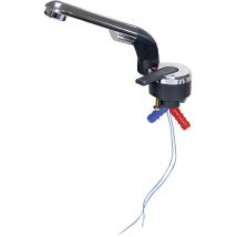 20000-630 Einhebel-Mischarmatur Schlauch-Anschluss 10 mm Anthrazit, Chrom - Barwig