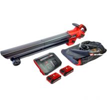 Einhell GE-CL 36 Li E Souffleur et aspirateur de feuilles sans fil 36 V ( 2x 18 V ) Power X-Change Brushless + 2x batterie 4,0 Ah + chargeur