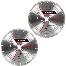 KWB - Einhell 49797605 2 Piece Diamond Cutting Disc Set 230 mm Angle Grinder