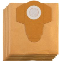 Einhell 5 Sacs de rechange pour aspirateur 25 litres (compatible avec les aspirateurs eau et poussière de 25 litres)