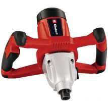 Einhell Mélangeur de peinture et de mortier TC-MX 1400-2 E (1400 W, Interrupteur blocable, Démarrage progressif, Porte-outils solide, tige M14)
