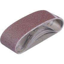 Mix Grit 5 Piece Sanding Belt Set Wood Working 75 x 533mm 40 80 120 Grit - Einhell