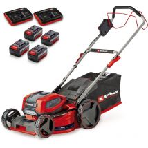 Professional Tondeuse à gazon sans fil gp-cm 36/47S Li bl (4x4,0Ah) Power X-Change (36V, moteur Brushless, Coupe à 47cm, Bac de 65L) Livré avec 4