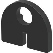 Einlage zu Glasklemmbeschlag Modell 20 für 6,76 mm Glas, Gummi - Economy