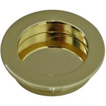 Einlassmuschel aus Metall Ausführung Messing Optik ø 50mm Schiebetürmuschel