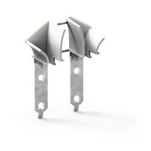 Einlauftrichter für Führungsschiene, bis 14 mm Lamellendicke, grau