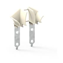 Einlauftrichter für Führungsschiene, bis 8 mm Lamellendicke, natur