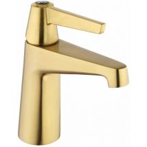 Mamoli - Einloch-Waschtischmischer in der Farbe gebürstetes Messing Gio Ponti 45110000005G Überlaufgarnitur clic clac 1'1/4 - Messing gebürstet