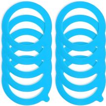 Einmachgläser Mit Gummidichtung (10er-packung) - 70 X 95 Mm (blau)