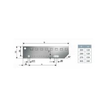 Einpress Treppenstufe Ep, 900x270 Mm, Verzinkt
