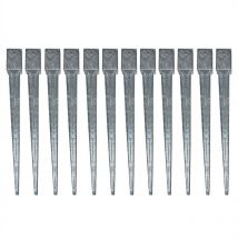 Einschlaghülse Bodenhülse 12x 91x91x900mm Einschlagbodenhülse Bodenanker