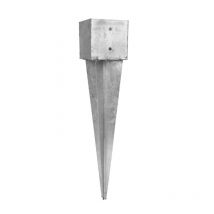 Wovar Einschlaghülse 14,5 x 14,5 x 75 cm – verzinkter Stahl – Pfostenträger für Lärchenpfosten – langlebig und robust