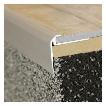 Einschubprofil 'Kilkenny' mit Nase für Designbeläge, Einfasshöhe 5 mm, Aluminium eloxiert, gebohrt-silber-2700