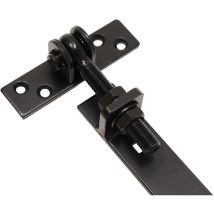 Wovar Einstellbares Ladenband 100 cm Schwarz – Verstellbar bis 107 cm – Dicke 1,5 cm – Durchmesser 8 mm – Für Doppeltore geeignet
