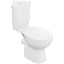 Einteilige Stand-WC mit eingebautem Spülkasten bartolini white Komplett-Set