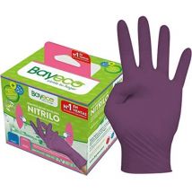 Einweg-lebensmittelhandschuh Aus Violettem Nitril, Bayeco-packung 20 Ts