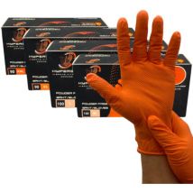 Einweg-nitrilhandschuhe - Orange Größe L