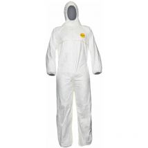 Schutzoverall Typ 5/6 Tyvek 200 Easysafe, Weiß, Unisex-größe: L - Dupont