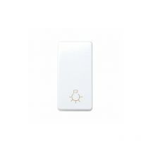 Schmaler Lichtknopf Simon 27 white 27151-64