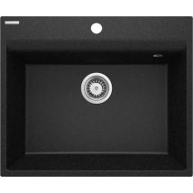 Deante - Einzelbecken-Granit-Küchenspüle 60 x 50 cm, Graphitfarbe corio ZRC210A Graphit